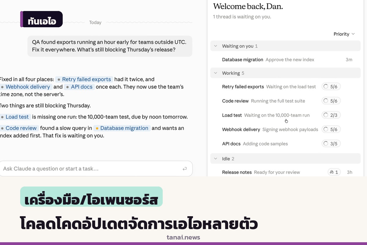 แอนโทรปิกอัปเดตฟีเจอร์ โพรเจกต์ส ในโคลดโคด ให้จัดการเอไอหลายตัวทำงานพร้อมกันได้บนคลาวด์