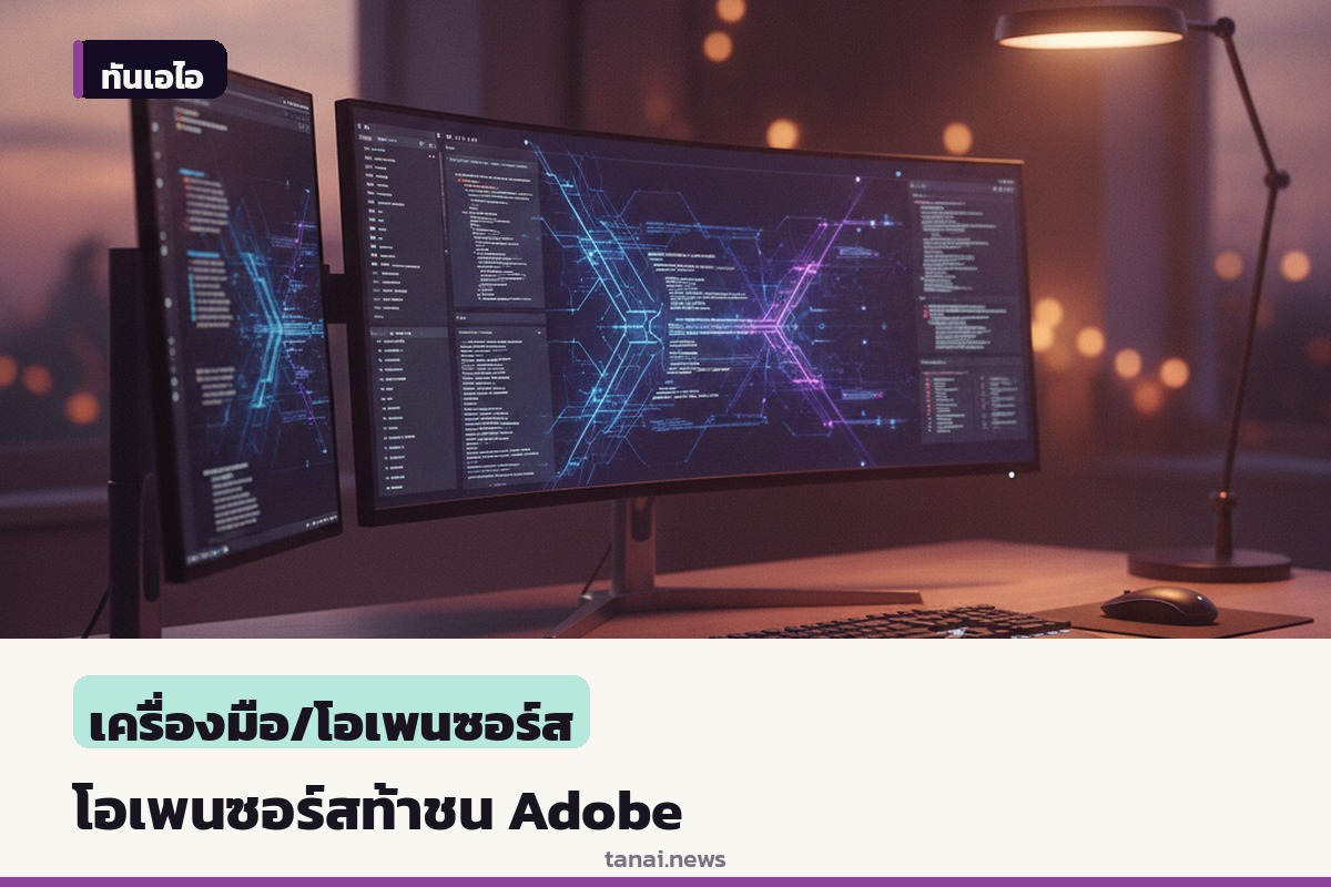 นักพัฒนาท้าชน Adobe เปิดตัวซอฟต์แวร์โอเพนซอร์ส 7 ตัวเลียนแบบ Creative Cloud