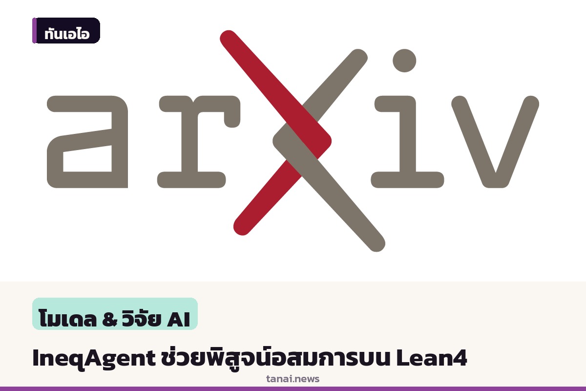 ทีมนักวิจัยเปิดตัว IneqAgent ผสานสมองกล LLM และระบบคำนวณสัญลักษณ์ ช่วยพิสูจน์อสมการบน Lean4