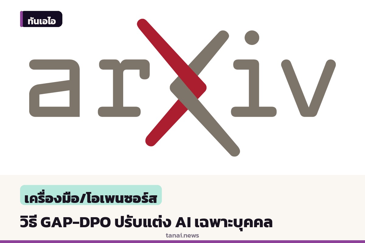 นักวิจัยเผยแพร่ระเบียบวิธี GAP-DPO ยกระดับการปรับแต่งปัญญาประดิษฐ์เฉพาะบุคคล