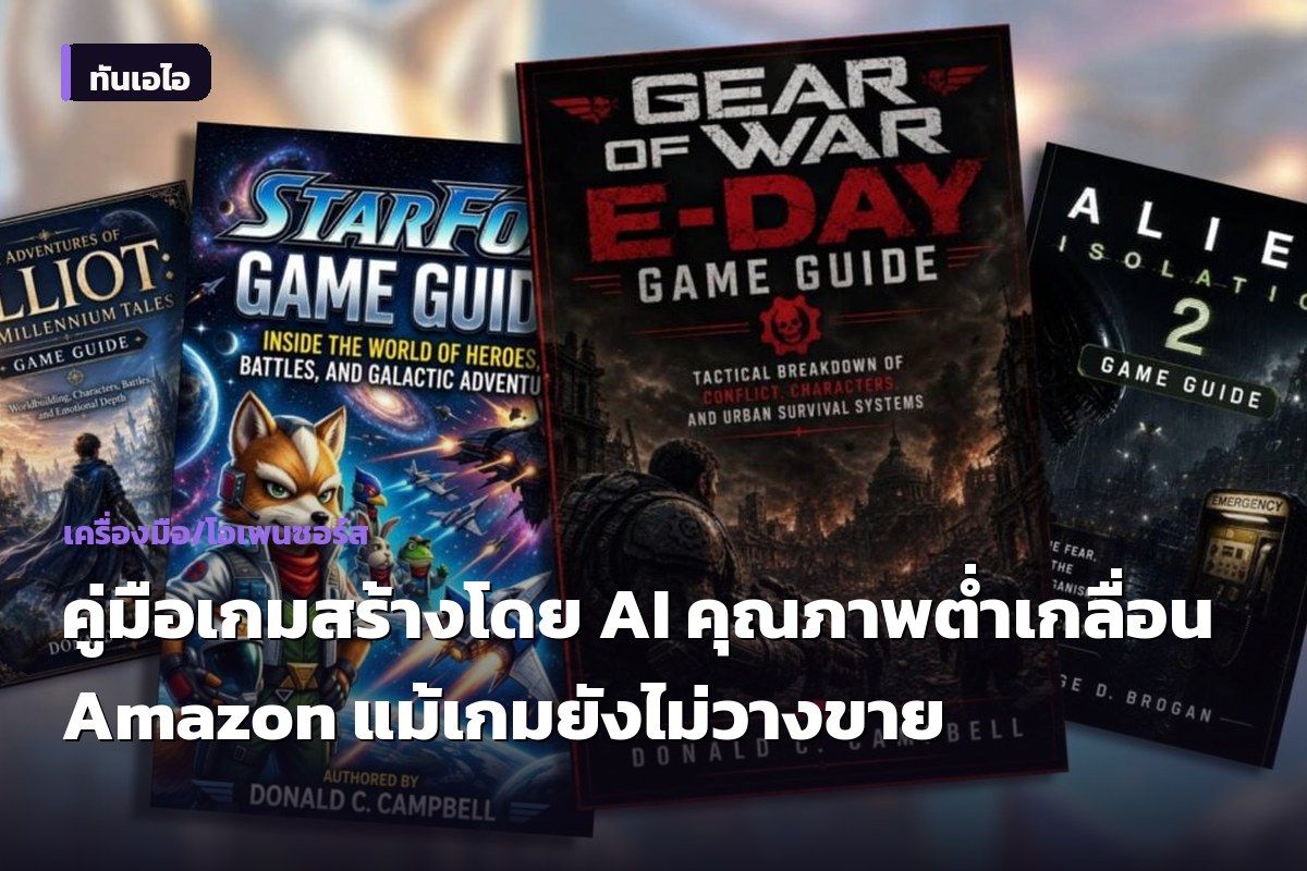 คู่มือเกมสร้างโดย AI คุณภาพต่ำเกลื่อน Amazon แม้เกมยังไม่วางขาย
