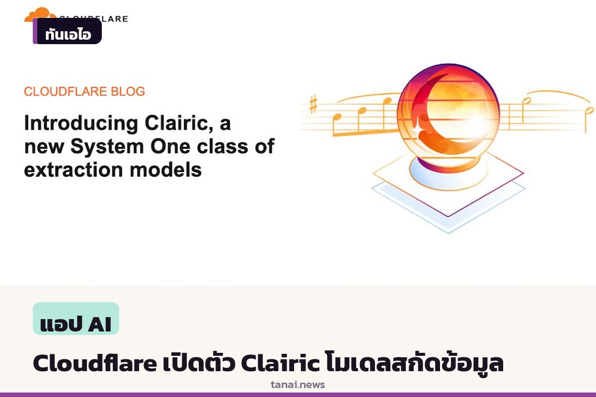 Cloudflare เปิดตัว Clairic โมเดล AI เฉพาะทางด้านการสกัดข้อมูล