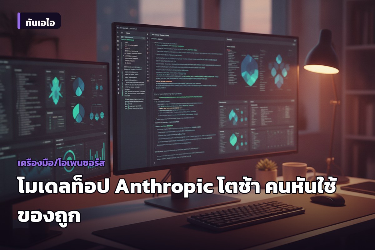 รายงานชี้ โมเดลท็อป Anthropic โตช้า ลูกค้าหันซบเครื่องมือราคาประหยัด
