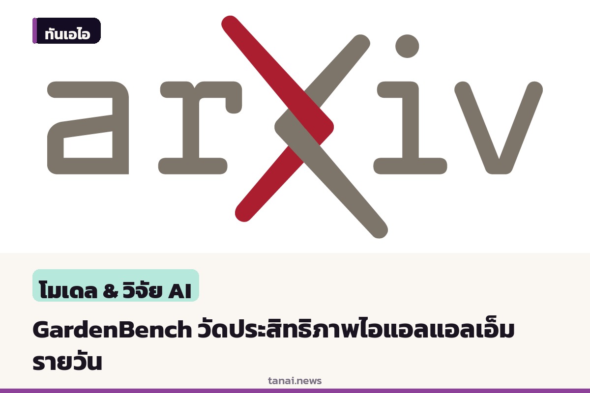 เปิดตัว GardenBench เกณฑ์มาตรฐานวัดประสิทธิภาพปัญญาประดิษฐ์รายวัน ตรวจสอบความเปลี่ยนแปลงหลังการอัปเดต