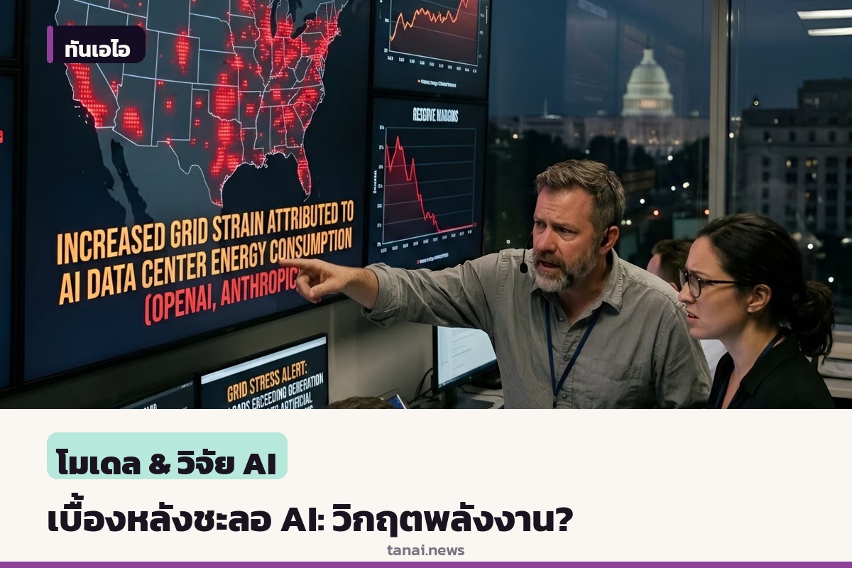 มุมมองใหม่วงการไอที: เบื้องหลังเสียงเรียกร้องชะลอ AI อาจไม่ใช่แค่เรื่อง AGI แต่อาจเกี่ยวกับวิกฤตพลังงาน