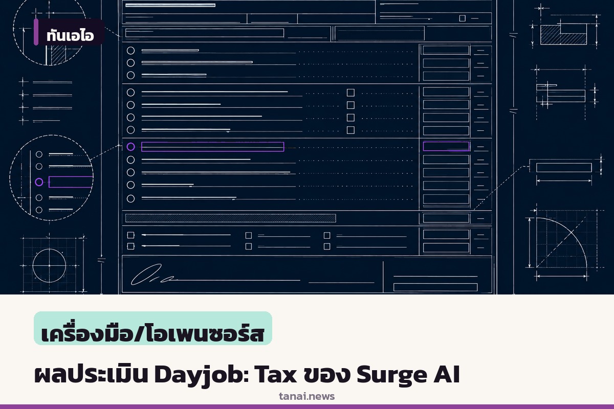 Surge AI เผยผลประเมิน Dayjob: Tax ชี้ AI agents ผ่านงานภาษีมืออาชีพเพียงราว 1 ใน 10
