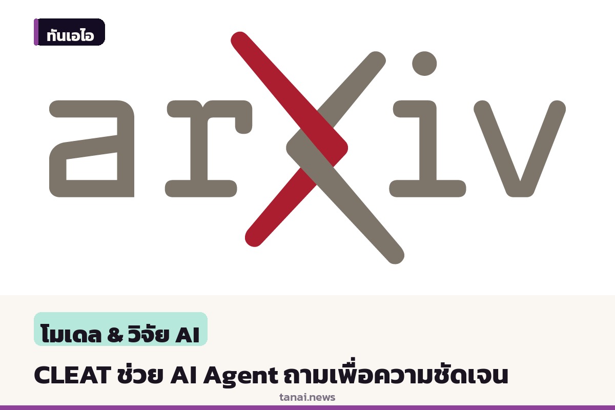 ทีมนักวิจัยเผยแพร่ CLEAT เฟรมเวิร์กช่วย AI Agent รู้จักตั้งคำถามเมื่อข้อมูลผู้ใช้ไม่ครบถ้วน