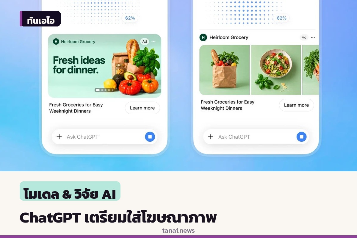 OpenAI เตรียมทดสอบโฆษณาแบบรูปภาพใน ChatGPT เริ่มปลายเดือนนี้